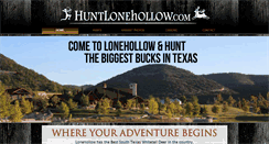 Desktop Screenshot of huntlonehollow.com